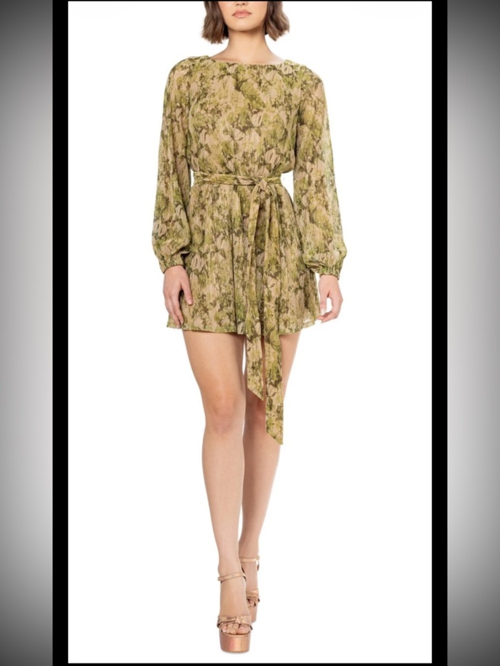 Dress the Population Women's Kirsi Floral-Print Shift Dress NWT - Size M $228